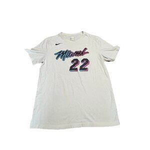 Nike Men’s Miami Jimmy Butler Jersey T Shirt White Size Medium